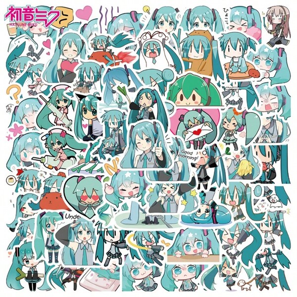 bandai 1 Set Of 65 Pcs Japanese Anime, Graffiti Stickers, Personalized Cartoon Decorations, Phone Case Stickers, Waterproof UV Varnish, Glossy Film, Matte Film, No Need To Cut, Tear Off And Stick, Stickers
