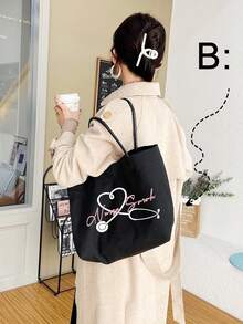 Niestandardowa torba z motywem pielęgniarki - niestandardowa torba z imieniem dla pielęgniarek, prezenty dla pielęgniarek, torba dla profesjonalistów medycznych, codzienna torba do pracy, spersonalizowany prezent dla pielęgniarki, spersonalizowana torba na ramię dla pielęgniarki, prezenty dla pielęgniarek, torba do pracy pielęgniarki, torba dla profesjonalistów medycznych, prezent dla pracownika służby zdrowia, torba z niezbędnymi rzeczami dla pielęgniarki, prezent na ukończenie szkoły przez pielęgniarkę, torba dla personelu szpitalnego, prezent do szkoły pielęgniarskiej, prezent dla pielęgniarek - Wielokolorowe - Zobacz 3