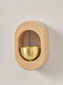 1pc Magnetic Wooden Wind Chime Doorbell, Suitable For Garden, Restaurant, Room, Bedroom, Home Decor, Wall Decor - Multicolor a - View 10