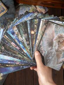 1 Pack 20pcs Vintage Dome Of Time Series Paper, Retro Pattern Paper, Beautiful And Versatile, Suitable For Scrapbooking, Diary, DIY Decor, Back To School Supplies