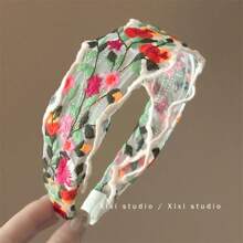 1pc Fresh Color Wide Headband, Classy Hair Clip Accessory Suitable For Spring/Summer Hair Hoop