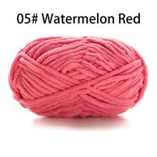 50 g/paquet, 60 m/paquet de fil à tricoter épais fait main (couleur aléatoire) pour tricoter des écharpes, crocheter des chaussures, des poupées et plus