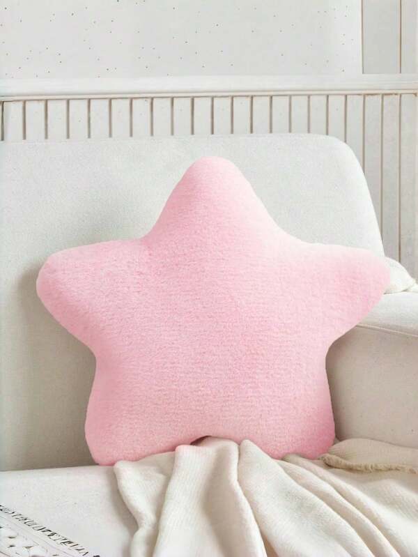 Plush Star Shaped Seat Cushion/Throw Pillow, Cute Decorative Pillow For Mother's Day, Bedroom Decor, Suitable As Valentine's Day Gift