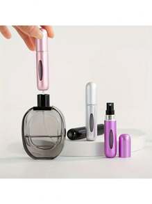 1pc Refillable Mini Perfume Atomizer Spray Bottle Set, Portable Leak-Proof Design For Travel, Handbags, And On-The-Go Touch-Ups, Easy Pump-To-Fill System, Perfect For Carrying Your Favorite Fragrances And Ensuring You Always Smell Fresh Everywhere