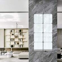 Acrylic Self Adhesive Mirror Sheet For Wall, Plastic Non Glass Sticky Kid Safety Mirror Tiles For Wall - 4 - View 2