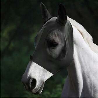 Breathable Elastic Horse Flight Mask, Horse Face Mask Mosquito-Proof Anti-Insect Horse Head Cover