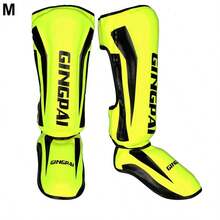 1 Pair Muay Thai Leg Guards Shin Instep Protectors, Thick Martial Arts Kickboxing MMA Shin Guards Ankle Guards