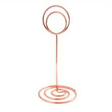 10pcs/Bag Cute Peacock Circle Shape Place Card Holders Table Number Stands Table Card Holder Wire Table Picture Photo Holder Menu Memo Clips For Wedding Favors, Office,Back To School,School Supplies