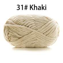 50 g/paquet, 60 m/paquet de fil à tricoter épais fait main (couleur aléatoire) pour tricoter des écharpes, crocheter des chaussures, des poupées et plus