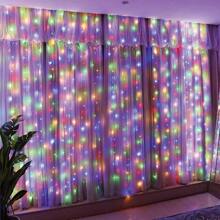 Novelty Indoor Decorative Lamp, USB Powered With Remote Control (Batteries Not Included), 8 Flashing Modes, Timing Function, Holiday Window Curtain Hanging Light For Christmas, Valentine's Day, Halloween And Other Festive Atmosphere Decoration, Single Party, Wedding Ceremony, Carnival Night