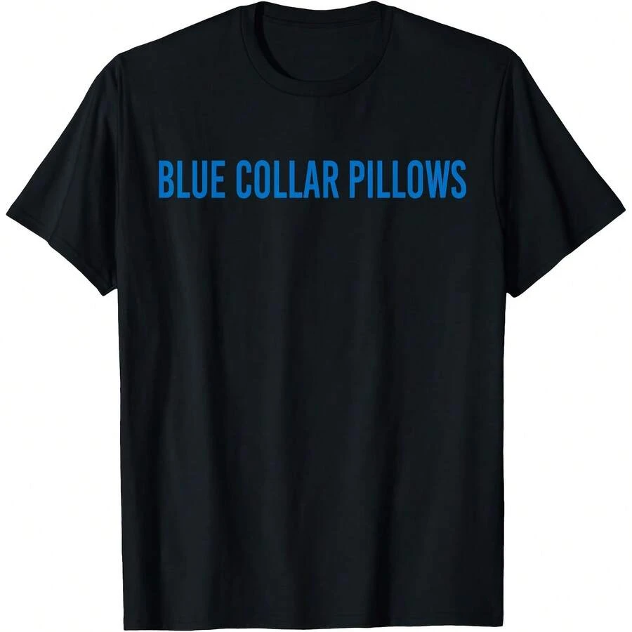 Blue Collar Pillows T-Shirt - Black - View 1