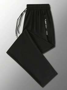 Pantalones rectos casuales y deportivos de secado rápido y elásticos para hombre