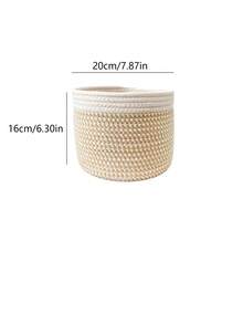 1 chậu hoa Macrame thủ công, giỏ trồng cây trang trí dệt theo phong cách Bắc Âu cho phòng khách gia đình, giỏ đựng đồ đa năng để làm vườn, phòng giặt ủi, đồ chơi - Nhiều màu - Xem 6