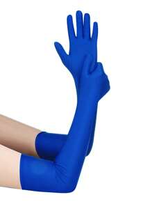 D EXCEED 1/2Pcs 1920s Long Opera Party Gloves For Women 20s Satin Gloves Costumes Elbow Length Bridal Evening Dress Accessory For Costume Party Engagement And Wedding Party