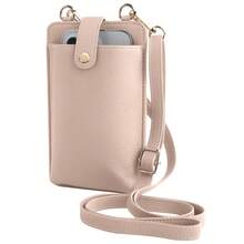 这款小巧的真皮单肩包/斜挎包/手机钱包轻便百搭。它采用拉链封口设计和可调节肩带，非常适合女性作为斜挎钱包使用。 - 彩色 - 查看 10