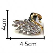 Bling Horse Eye Crystal Swan Alloy Pair Goose Car Air Outlet Ornaments Car Air Outlet Decorating Clips