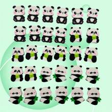 50PCS Cute Panda Shaped Eraser With Random Color - Soft Furry Bamboo Leaf Pattern In Black And White Design, Suitable For Classroom Rewards, Party Gifts And School Supplies, Panda Theme Gifts For Office Supplies, School Supplies, Office Decoration, Back To School Supplies, School Prizes, A Good Choice For Family And Friends, Graduation Season Gifts 50pcs/30pcs/20pcs/10pcs/5pcs (Color Style Random)
