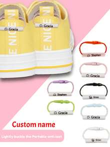 10 Personalized Custom Shoe Name Tags For School To Distinguish Shoes, Clothes, Umbrellas, Water Cups And Other Daily Necessities,Luggage Tag, Personalized Gifts - Style a - View 5
