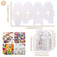 50 piezas, cajas de regalo de caramelos para decoración de bautizo, cumpleaños, duchá, suministros para pequeños negocios, cajas de embalaje, decoraciones para bodas, regalos, cajas de regalo, decoraciones de boda para recepción, regalos para invitados de la boda