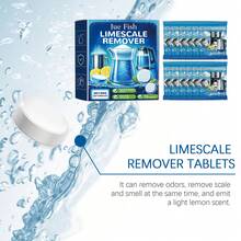 1/12pcs Limescale Cleaning Effervescent Tablets, Suitable For Stainless Steel Pot Descaling, Lemon Scented, Applicable For Cafes, Homes, Restaurants, Parties, Balls, Offices, Ideal Gifts For Father's Day, Mother's Day, Friends, Partners, Family, Teachers, Colleagues, Halloween And Christmas - Multicolor - View 6