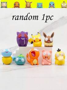 pokemon 1/8pcs Pokemon, Abstract Doll Ornaments, Suitable For Placing On Desks, Dining Tables, Bedside Tables, Etc., Birthday Gift Toys, Pikachu, Handmade Sets, Ideal Gifts For Enthusiasts, Party Lovers And Collectors, Suitable For Birthday Party Decorations. Features: Can Be Given As An Ideal Gift, A Must-Have In Summer, Suitable For Summer Parties, Birthday Parties, Christmas, Halloween, Thanksgiving Parties Or Use
