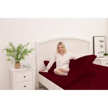 Set Copripiumino in Microfibra di Alta Qualità (2/3 Pezzo)|Disponibile per Letto Matrimoniale, Singolo e una Piazza e Mezza|Morbido, Confortevole, Ipoallergenico|Facile da Lavare e Adatto a Tutte le Stagioni|Con Mezza Federa|Perfetto per Casa, Hotel, Ospiti|Adatto per Adulti e Bambini - Bordò - Visualizzare 6