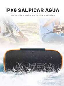 MOREKA Altavoz Bluetooth inalámbrico portátil 5.3, TWS de alta calidad, batería de 20 W de duración ultralarga, adecuado para vídeo doméstico, audio y vídeo, formación de equipos, reuniones y fiestas al aire libre