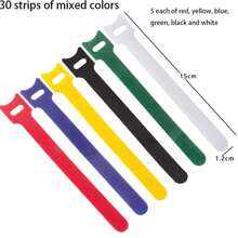 Magic Tape Tool, Storage Wire Organizing Strap Made Of Nylon, Data Cable Collection Strap With Self-Adhesive Backing., School Supplies,Back To School