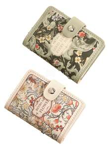 1PC Fashion Flower Oil Painting Card Holder Female Retro Style 20 Card Slots Bank Card Holder ID Bag Female Large Capacity Card Holder, - Multicolor - View 15