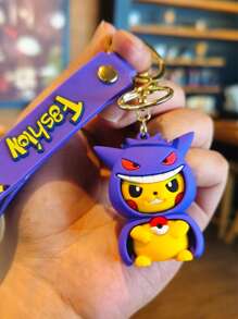 pokemon Pokemon, Pikachu Imitation Makeup Keychain, Disguised , Charizard, Etc., Cartoon Cute Doll Bag Pendant Small Gifts Is The Perfect Party Gift, And Also The Perfect Gift. Decoration Features - An Ideal Gift That Can Be Given, A Must-Have In Summer, Suitable For Giving Or Using At Summer Parties, Birthday Parties, Christmas, Halloween, Thanksgiving Parties
