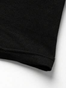 EARO Chic Women's Sexy Off-Shoulder Fitted T-Shirt, Spicy Sweet And Versatile - Black - View 4