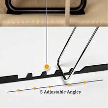 Black Laptop Tray Desk With Foldable Legs & Cup Holder Portable Bed Side Adjustable Angle Laptop Table - Black - View 4