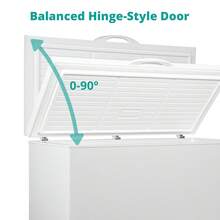 SMAD 14 Cubic Foot Box Freezer With 1 Basket For Deep Freezing, Low Noise, 7-Speed Adjustable Thermostat, Suitable For Garages, Kitchens, Offices, Meat, Houses, Commercial, White - US B Type Plug(110-127V) - View 11