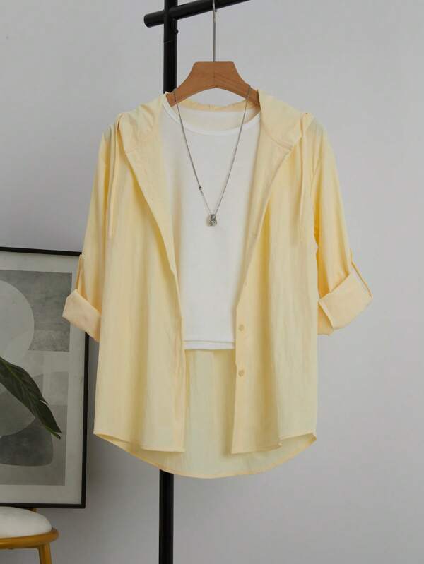 Early Spring New Crew Neck Shacket For Women, Long Sleeve Loose Casual Blouse 2025