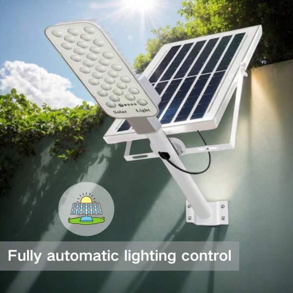 6000mAh Solar Powered Outdoor Wall Lamp/Yard Light, Smart Lighting Sensor, IP65 Waterproof & Remote Control, Suitable For Parking Lot, Garden, Porch, Yard, Path, And Driveway, Easy Installation