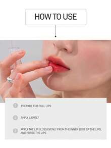 Rom&nd Romand GLASTING WATER GLOSS, Suitable For Everyday Use - #01 SANHO CRUSH - View 9