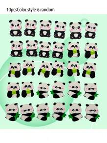 50PCS Cute Panda Shaped Eraser With Random Color - Soft Furry Bamboo Leaf Pattern In Black And White Design, Suitable For Classroom Rewards, Party Gifts And School Supplies, Panda Theme Gifts For Office Supplies, School Supplies, Office Decoration, Back To School Supplies, School Prizes, A Good Choice For Family And Friends, Graduation Season Gifts 50pcs/30pcs/20pcs/10pcs/5pcs (Color Style Random)