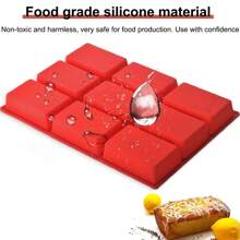 Mini Loaf Pan, 9 Cavity Silicone Bread Baking Mold, Perfect For Mini Loaf Cake And Bread, Meatloaf, And