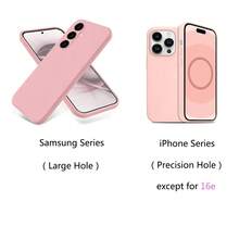 Kompatibel mit Samsung Galaxy S25 Ultra S24 Ultra S23 Ultra S22 S21 FE A06 A16 A26 A36 A56 Hülle, Original flüssige stoßfeste Sturzverhütung Soft TPU Handyhülle kompatibel mit iPhone 16 15 14 13 12 11 Pro Max Plus 7 8 SE 7P 8P X XR XS Max 16e