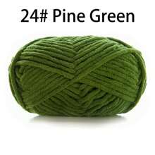 50 g/paquet, 60 m/paquet de fil à tricoter épais fait main (couleur aléatoire) pour tricoter des écharpes, crocheter des chaussures, des poupées et plus