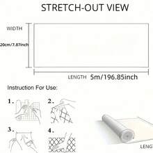 1 件 20cmx5m 自粘木纹修复贴纸，适用于门框 - 黑色乙烯基装饰覆盖胶带，适用于受损木材，易于使用，隐藏瑕疵，非常适合卧室或客厅装饰 - 彩色 - 查看 4
