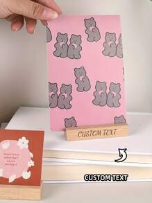 Drewniany uchwyt na karty, idealny do przechowywania kart, notatek lub zdjęć. Idealny do małych dekoracji i doskonały prezent