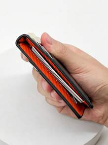 KAIDUCH Sleek Men's Slim RFID-Blocking Faux Leather Wallet - Multi-Slot Durable Card Holder With Plaid Detail For Men Wallet Mini Wallet Purse Wallet Wristlet Wallet Money Wallet Card Wallet