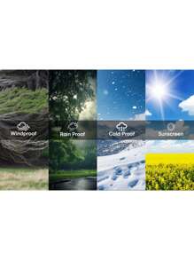 1PC Waterproof Rain Cover, Rain Cloth, Rain Net, Transparent, Tear Resistant, Dust-Proof, And Waterproof Plastic Film. Suitable For Gardens, Balconies,Porch, Flower Rack, Dog House, Camping Greenhouse, And Weather Outdoor Camping Sites