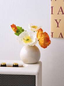 1/2/5 piezas Jarrón de flores pequeño de estilo Ins, decoración elegante para mesa, entrada, sala de estar, apto para flores secas/artificiales