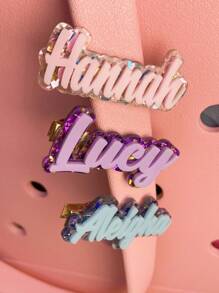 Custom Acrylic Hair Clip - Personalized Name Duckbill Barrette, DIY Letter Design, Perfect Back-To-School Gift For Best Friends