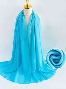 1 pezzo Fascia traspirante da donna, sciarpa lunga, scialle e stola formali, eleganti sciarpe morbide, bandana da donna adatta per damigelle, abito da sera, vacanze, feste, laurea, multicolore