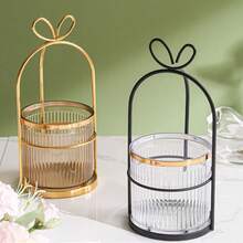 1pc Nordic Luxury Bowknot Vase, Decorative Flower Basket For Living Room - Multicolor - View 4