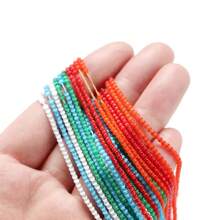 180pcs/Strand 2mm Glass Cat Eye Beads Mini Round Loose Spacer Bead For Earrings Bracelet Necklace Jewelry Making Accessories