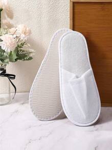 1/2/3/4pcs Disposable Slippers, Indoor Slippers, Plush Slippers, Disposable Hotel Slippers, Women Men Slippers For Air Travel, Guest Room, Hotel, Hotel Supplies, Cleaning Supplies, Household Gadgets, Back To School Supplies,Suitable For Travel Hotel And Home, Back To School Supplies